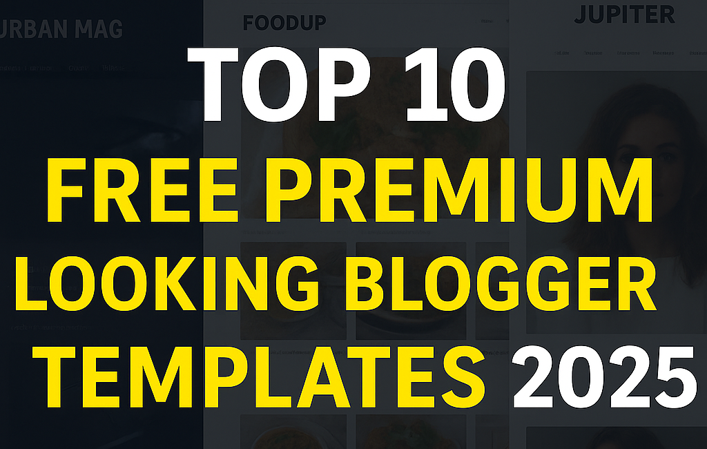 Free Premium Blogger Templates 2025